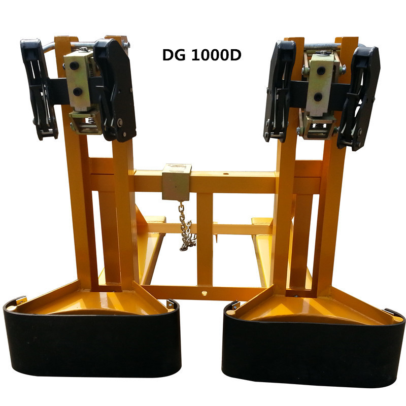 叉车油桶夹鹰嘴夹抱桶夹双油桶夹具夹桶器抓桶器夹桶卸桶抓手器-阿里