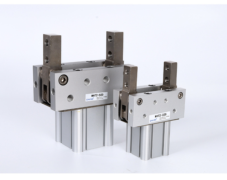 气动手指气缸阔型夹紧mht2-32dmht2-40d50d63d支点开闭肘节型气爪