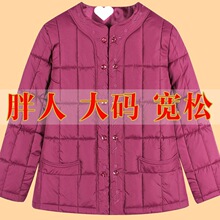 中老年大码羽绒棉服秋冬老太太棉衣外套女到岁妈妈装棉袄内胆