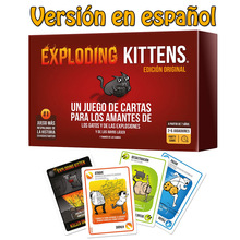 跨境爆款 西班牙语版炸弹猫 exploding kittens 聚会游戏卡牌
