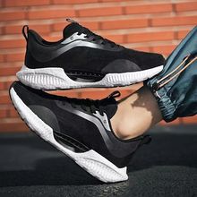 轻便跑步鞋男2023跨境新款软底舒适时尚运动鞋飞织网面透气跑步鞋
