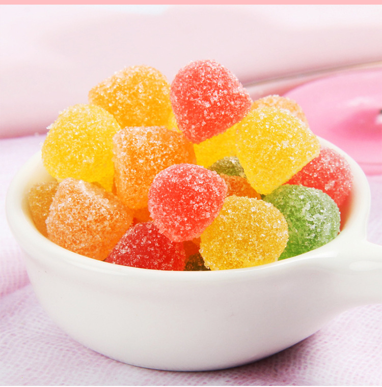 港天维c软糖水果果汁草莓什锦味儿童糖果零食68g瓶装超市食品批发