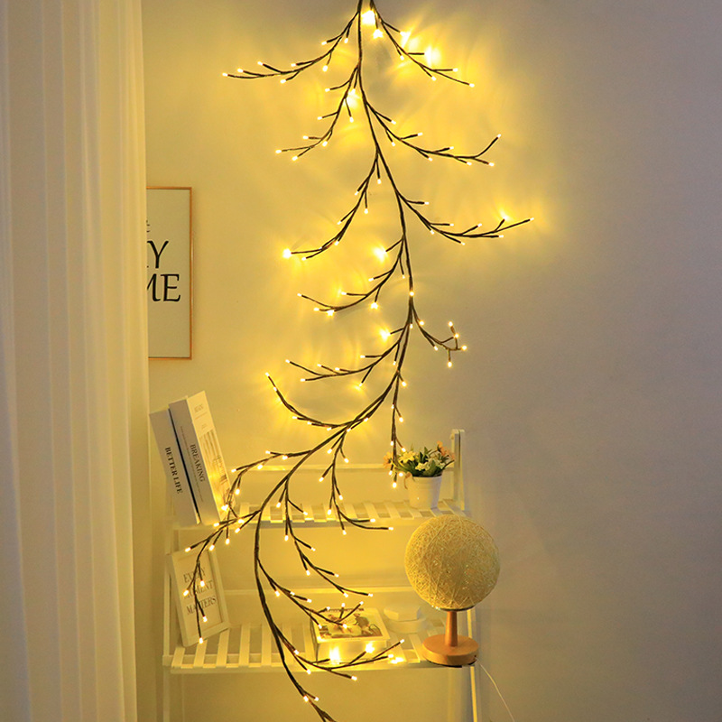 Ins Style Living Room Bedroom Tree Branch Light Christmas Party Decoration Rattan Light Led Tree Branch Rattan Light