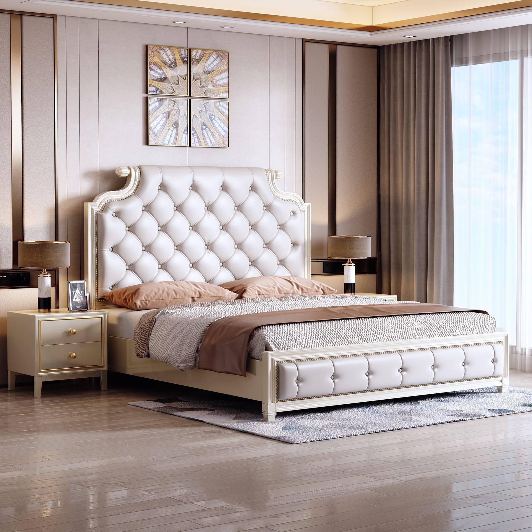 中高档实木大床