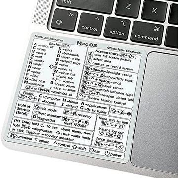 亚马逊现货自粘防水无残留乙烯基电脑键盘贴纸键盘指南快捷键贴纸