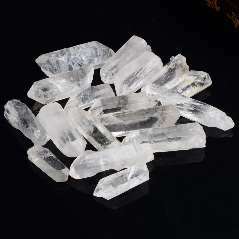 天然水晶单晶体六面水晶柱灯饰装饰抛光观赏石鱼缸装饰花盆装饰-报价