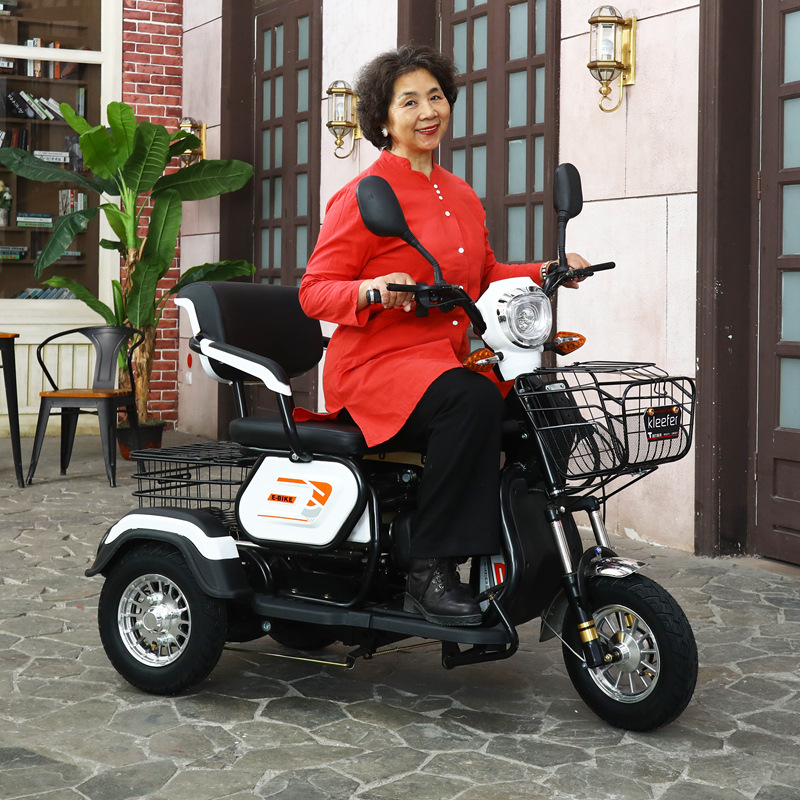 电动三轮车老年代步车接送孩子家用小型新款电三轮成人老人电瓶车