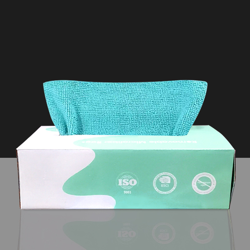 Removable Disposable Lazy Rag Ultra-Fine Fiber Kitchen Dish Cloth Scouring Pad Thickened Decontamination Cleaning Rag