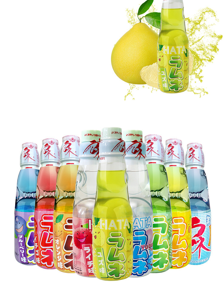 多口味日本进口哈塔哈达波子汽水网红爆珠弹珠抖音同款200ml*30瓶