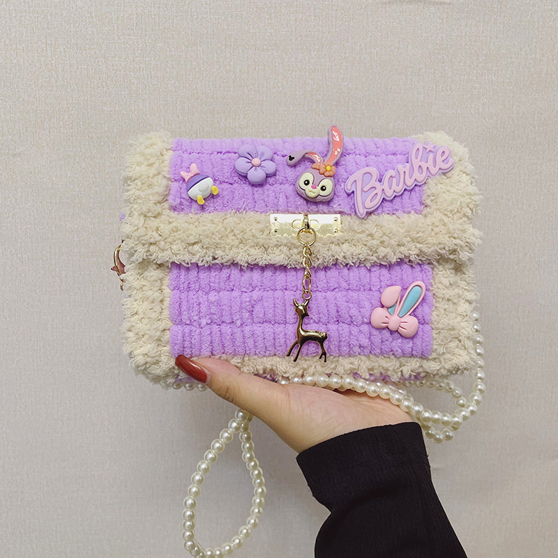 Hand-Woven Bag Cartoon StellaLou Homemade DIY Bag All-Match Hand-Woven Messenger Bag Free Gift for Girlfriend