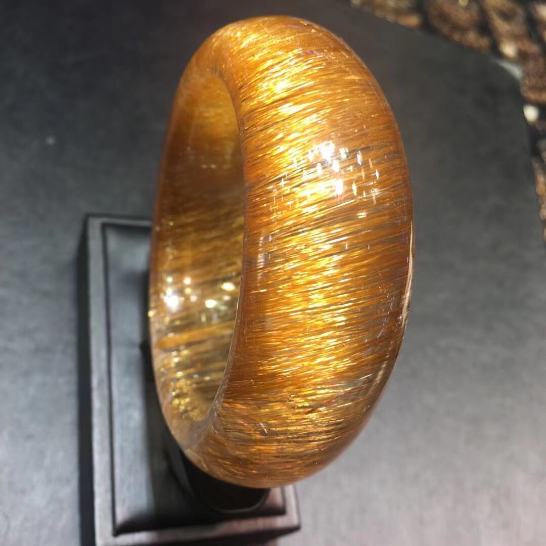 巴西发晶钛晶手镯铜顺发黑红发吊坠手链吊坠贵妃男女款晶体通透