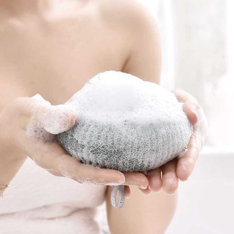 Suction Cup Bath Gadget Men and Women Massage Loofah Bath Brush Bath Towel Bath Sponge Back Rubbing Dual-Use Bath Brush