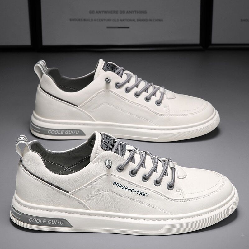 Men's Shoes Spring New Breathable White Shoes Male Student Trendy All-Matching Cloth Shoes Sports Casual Board Shoes Trendy Shoes