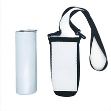 厂家直销跨境热升华潜水料空白杯套杯袋热转印水杯保护套便携袋