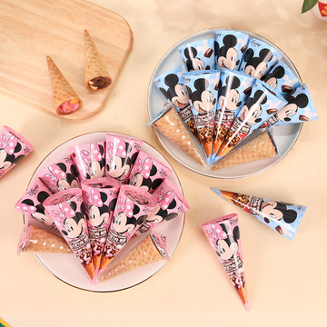 迪士/尼米奇米妮巧克力雪糕脆脆筒六一儿童节礼物周岁生日送小孩