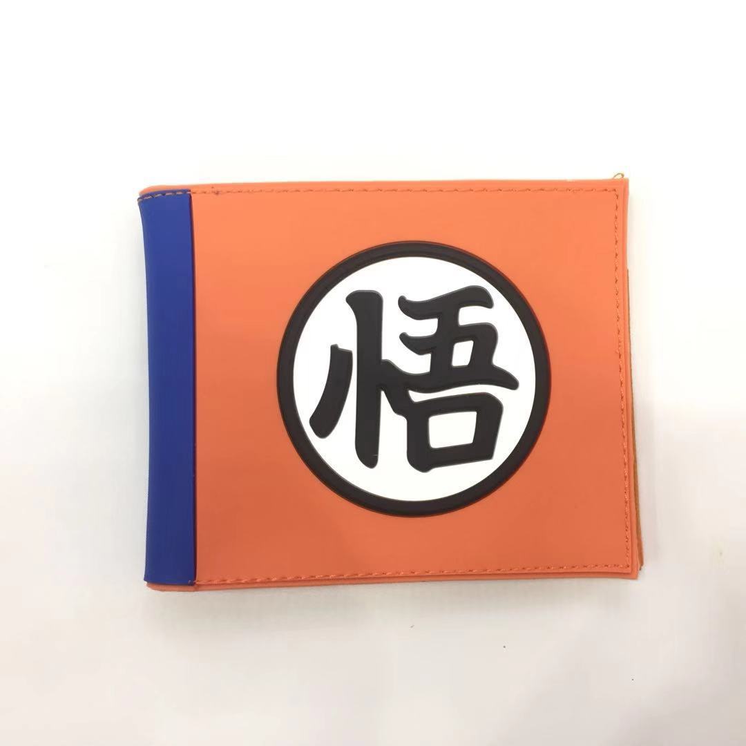 七龙珠悟字龟字钱包 日本动漫周边dragon ball短款二折钱包皮夹