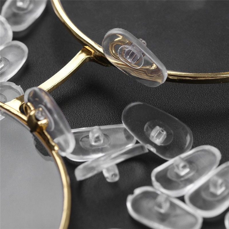 厂家供应pvc鼻托眼镜托叶锁式塑料鼻托叶眼镜配件支持小额批发