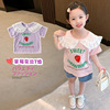 Children's clothing 2021 new pattern Female baby half sleeve T-shirt girl Summer wear children Base coat Western style jacket girl Short sleeved Children's clothing 2021 new pattern Female baby half sleeve T-shirt girl Summer wear children Base coat Western style jacket girl Short sleeved