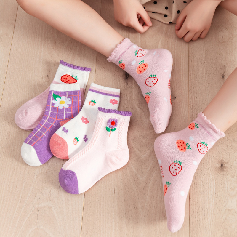 夏季女童透气短袜公主演出袜子-阿里巴巴