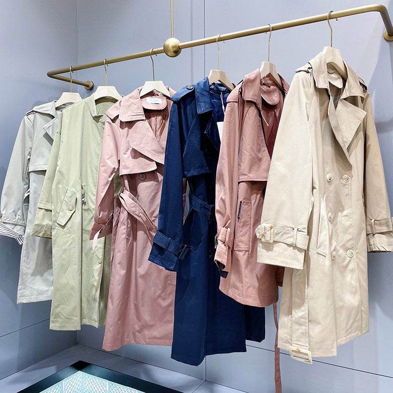 mili风衣薄款22春装品牌折扣女装批发货源实体直播清仓处理库存