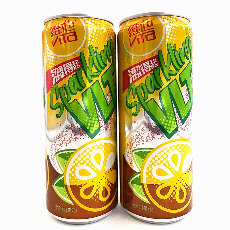 港版维他柠檬茶 vita涩得起原味罐装柠檬茶310ml*24罐/箱