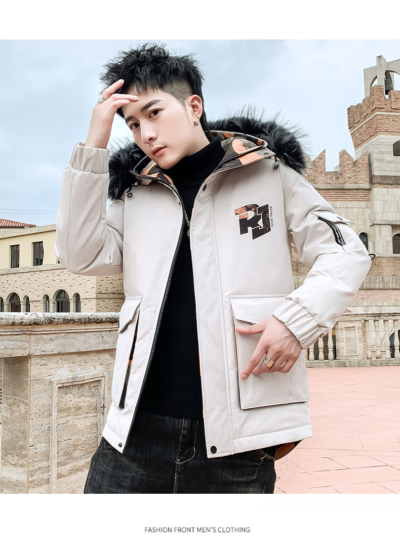 冬季加厚外套男士棉衣2020新款潮流韩版帅气派克棉袄冬装潮牌棉服