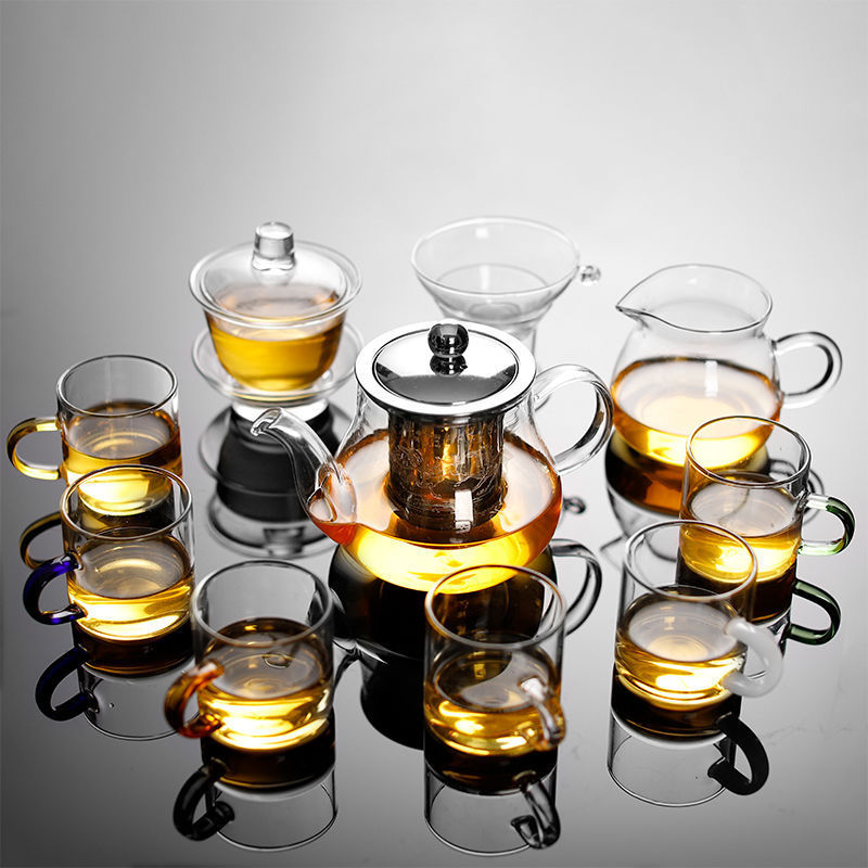 耐热玻璃茶具套装家用整套泡茶壶玻璃功夫茶具茶漏器普洱花茶杯子