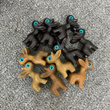 绿檀木雕小鹿可爱小鹿钥匙扣动物木头摆件配饰木质工艺品礼品挂件
