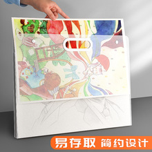 4K手提画册收纳a3文件夹画夹画稿作品集8k画纸绘画美术作品收藏夹