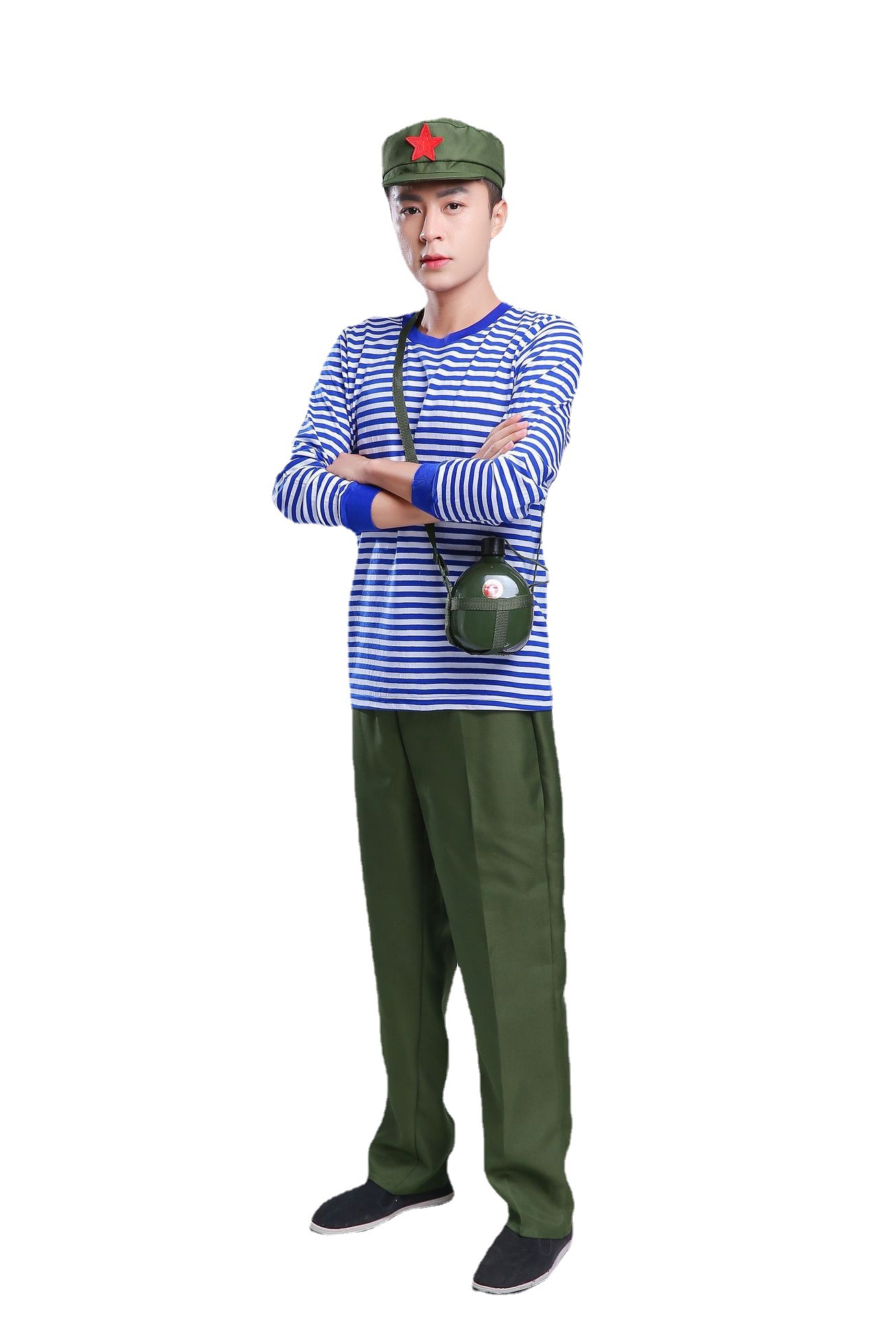 男女士海魂衫班服 农村话剧舞台演出服雷锋红卫兵合唱演出服