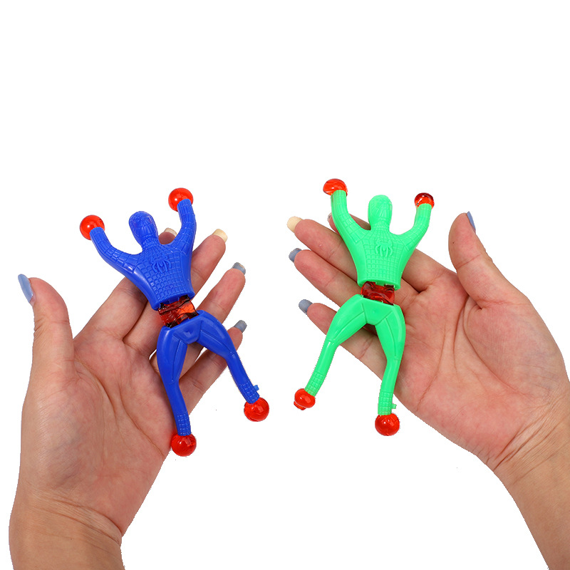 Children's Sticky Spider-Man Climbing Wall Spider-Man Toy Paste Sticky Hand Artifact Creative Gadget