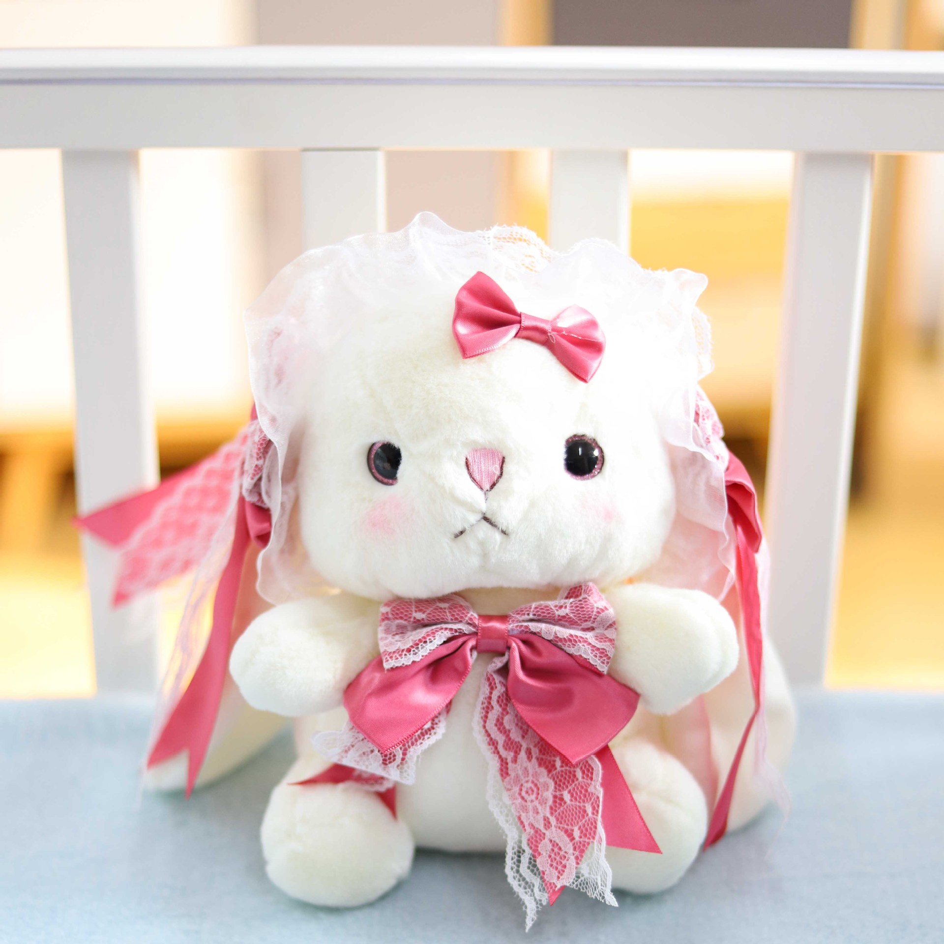 可爱网红萝莉兔子毛绒玩具洛丽塔兔公仔小白兔玩偶礼物大号抱枕批