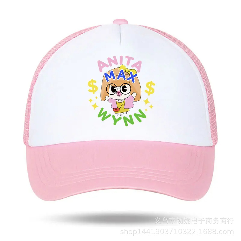 跨境卡通透气卡车司机帽子休闲运动鸭舌帽网眼户外钓鱼棒球帽遮阳
