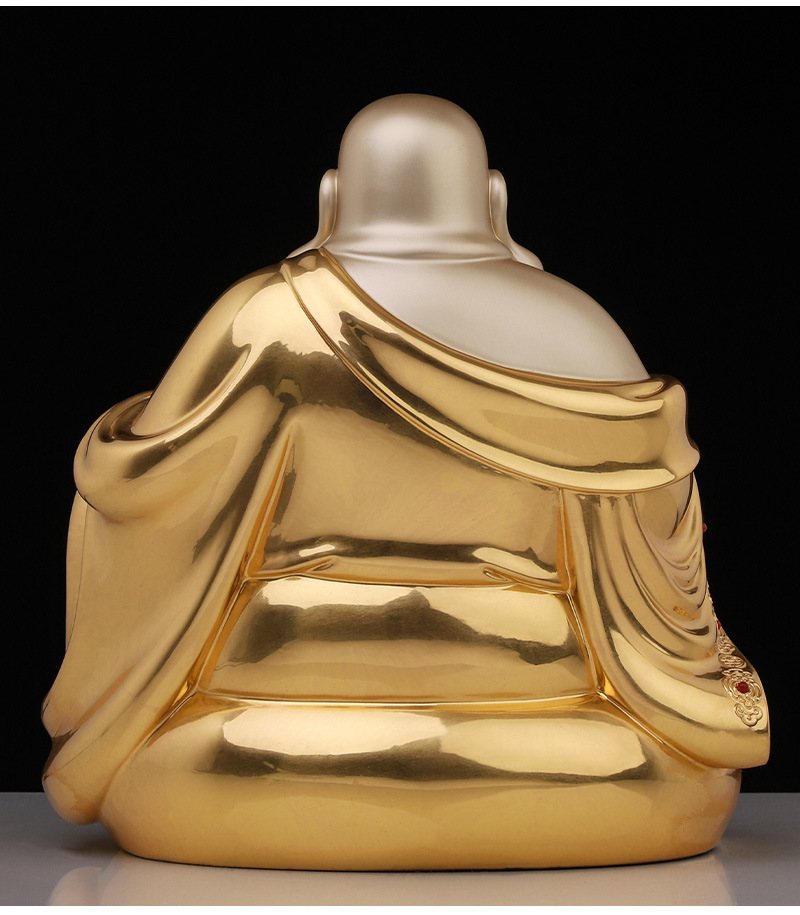 台湾佛像掐丝贴金镶宝笑佛工艺品批发家居室内装饰弥勒佛未来佛