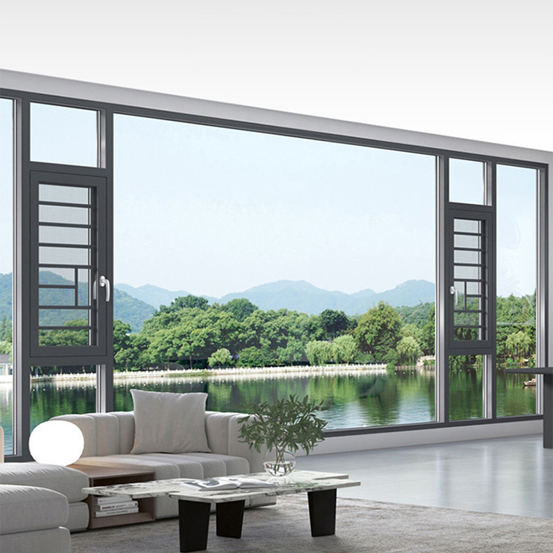 工厂直销隔音隔热铝合金玻璃窗户 别墅封阳台2.0抗风断桥铝门窗