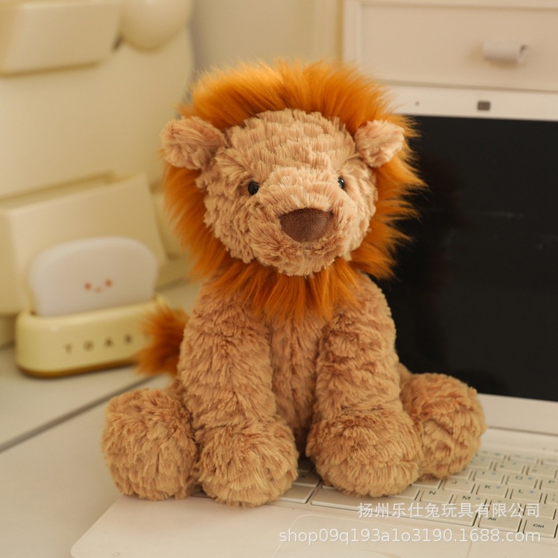 英国毛绒jellycat礼物波浪狮子公仔柔软毛绒玩具狮子安抚玩偶