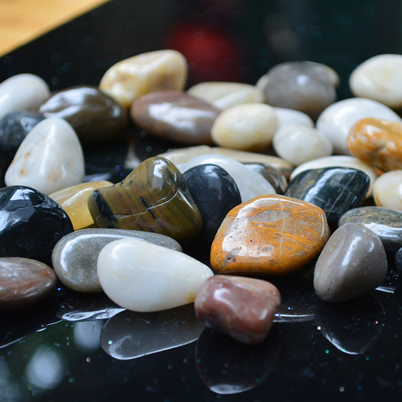 雨花石白色石子鱼缸装饰园艺工具彩石头雨花水培植物花盆铺面石子