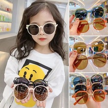 2022新款UV400儿童墨镜可爱时尚潮宝宝眼镜不伤眼睛女童防紫外线