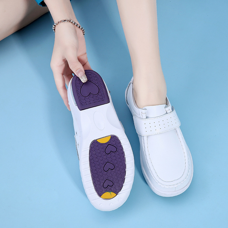 新款eva 橡胶大气垫医院护士鞋白色舒适坡跟小白鞋-阿里巴巴