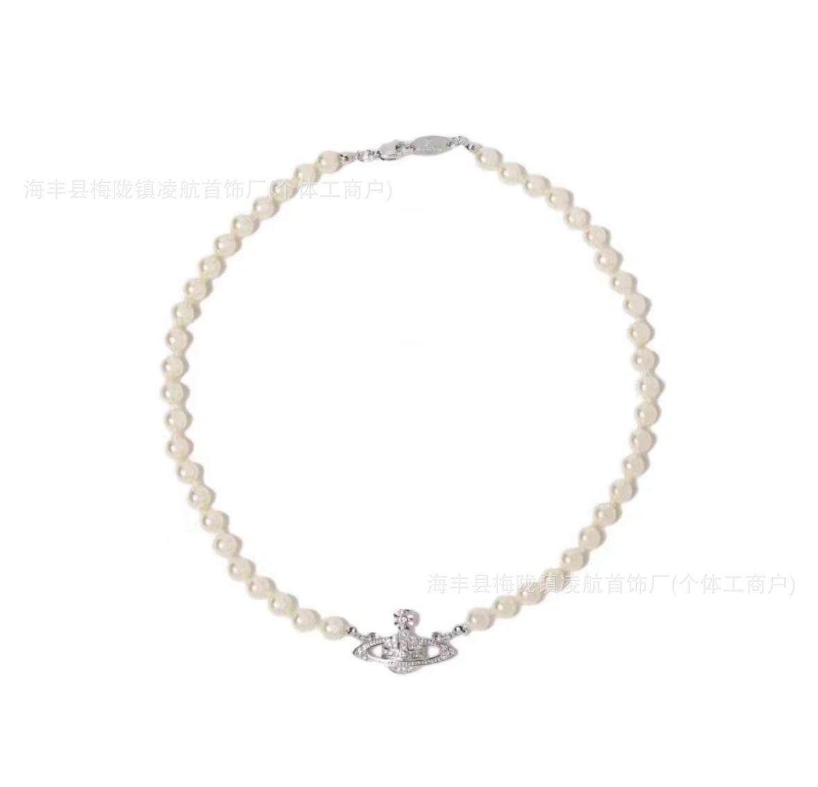 High Version Weiwei'an Xiempress Saturn Pearl Necklace Classic Women's European and American All-Matching Clavicle Chain One Piece Dropshipping