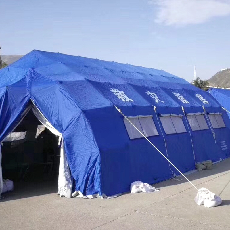 民政救灾60㎡网架帐篷训练拉练拱形帐篷免搭建折叠式帐篷-阿里巴巴