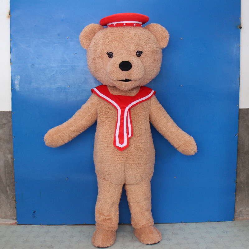 婚庆酒店商场迎宾招待可爱礼仪小熊演出毛绒布偶卡通人偶服装衣服
