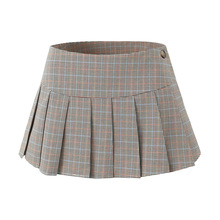 日本代购chico英伦风 不规则 格子裙 半身裙…全新带吊牌_阿里巴巴找