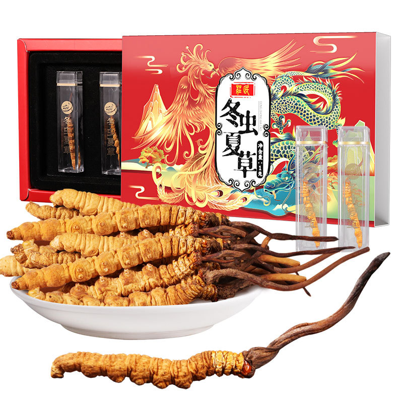 庄民 滋补品冬虫夏草层层筛选饱满无断草4条/g冬虫夏草礼品装