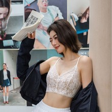 艾迪莎6098法式性感蕾丝内衣女三角杯无痕上托收副乳防下垂文胸罩