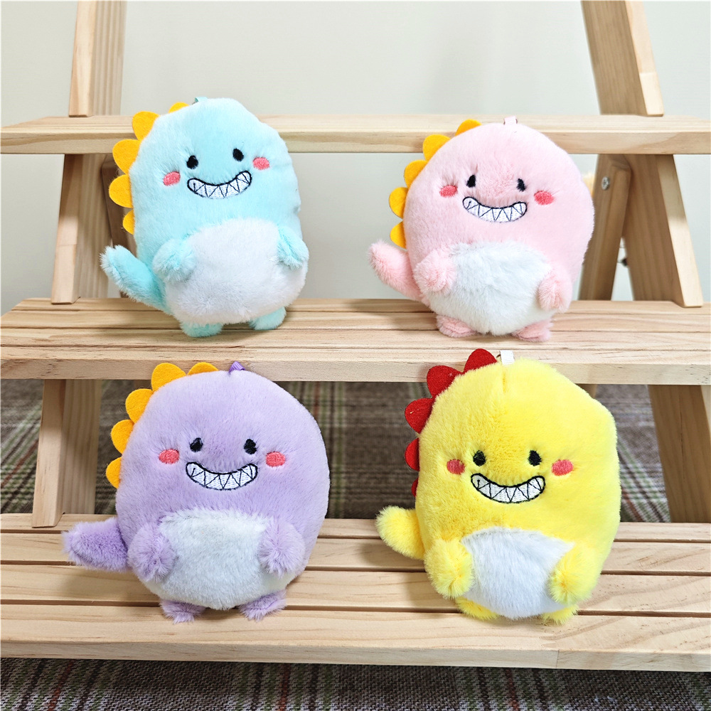 可爱萌卡通小恐龙毛绒玩具钥匙扣公仔挂件背包挂饰网红玩偶布娃娃