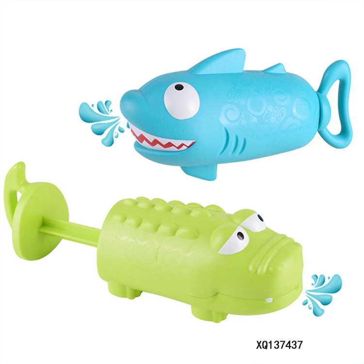 跨境儿童沙滩玩具卡通鲨鱼夹子手挖沙玩雪塑料造型工具雪地玩具