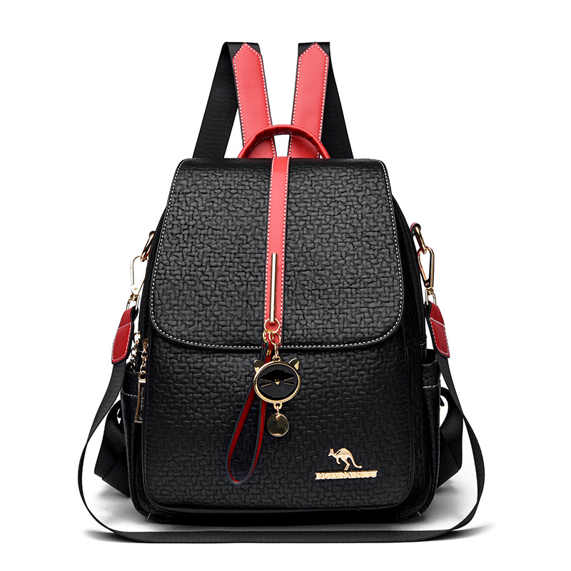 Backpack Women's New Soft Leather Backpack Bag Fashion Casual Travel Bag Backpack