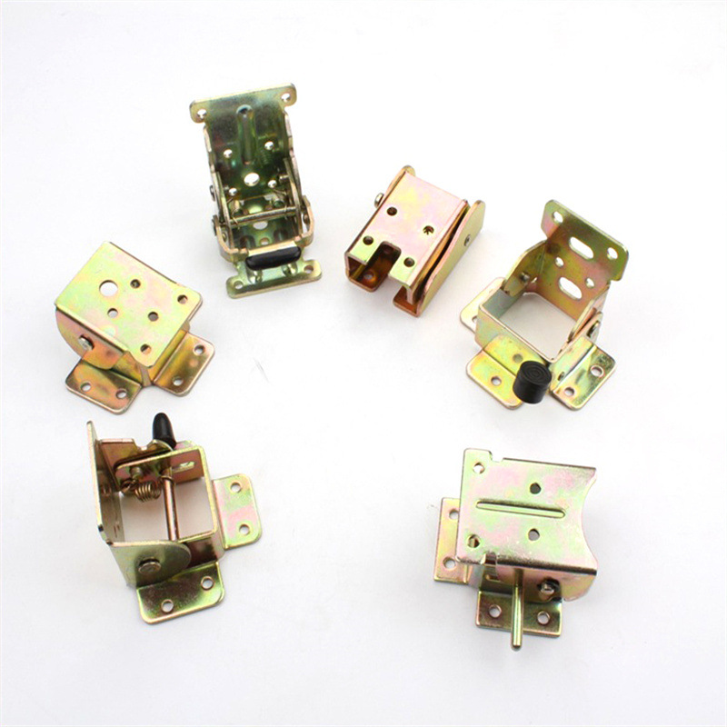 家具五金配件90度自锁折叠刹,折叠桌子脚连接五金件 正剎折叠器