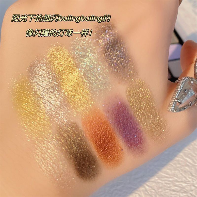 Popular Utopia 40 Colors Eye Shadow Plate Multi-Color Shimmer Sequins Makeup Shiny Children Student Stage Makeup Domestic Goods